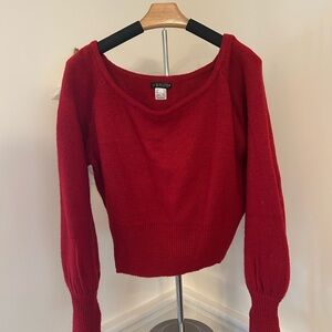Large red sweater